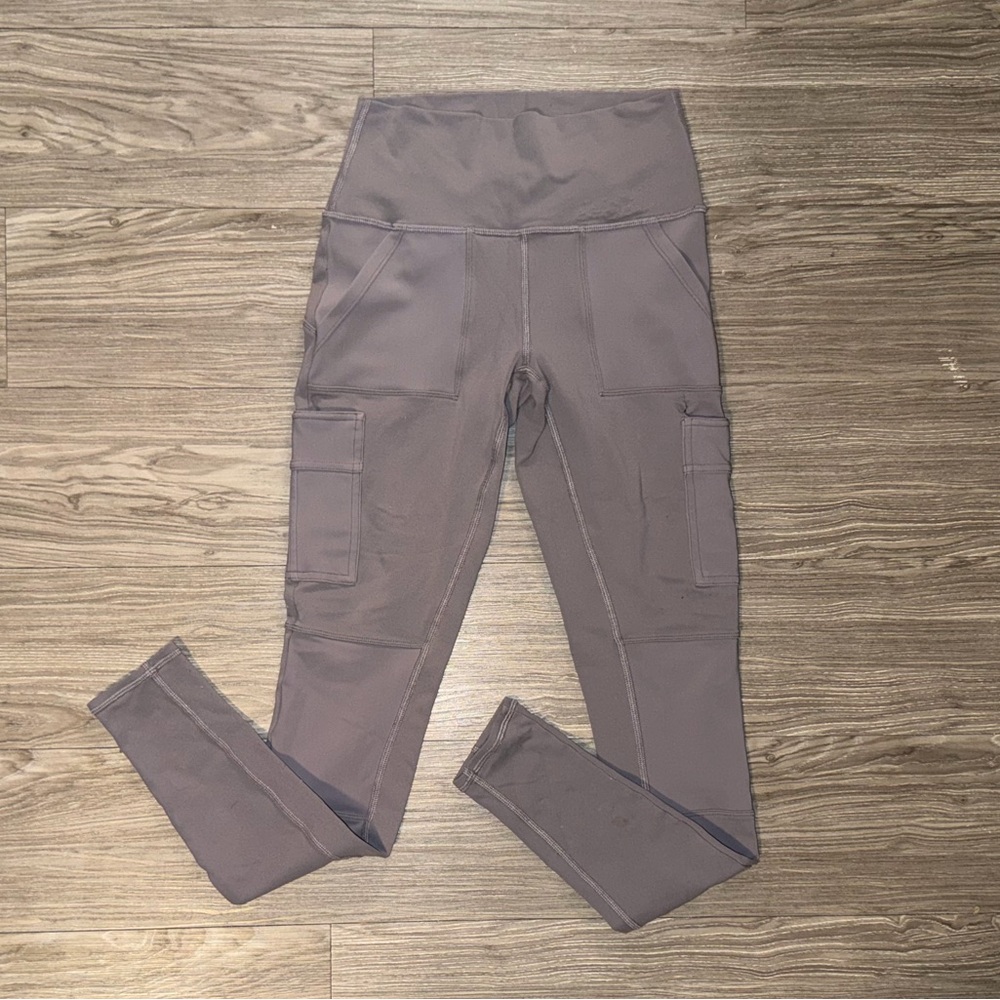 Alo Womens Size S Gray Yoga High-Waist Cargo Leggings